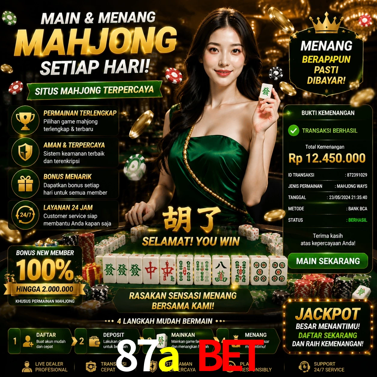 Ganhar e sacar na 87a bet